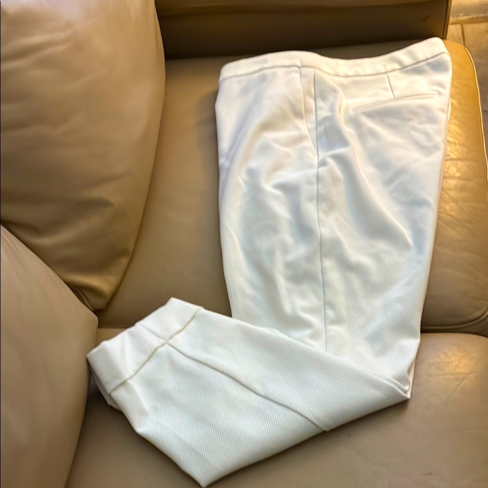 Ann Taylor Elegant White Trousers